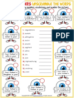 Family Members Vocabulary Esl Unscramble The Words Worksheet For Kids