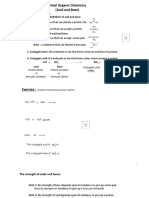 Pharmaceutical Organic Chemistry (Acid and Base)