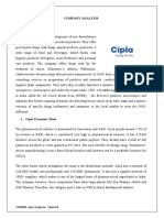 Cipla LTD: Company Analysis