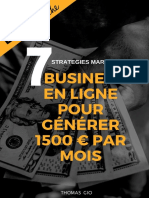 7 Business en Ligne Pour Gagner 1500 Mois