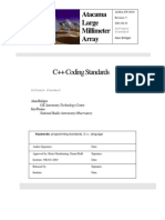 C++ Coding Standards: Atacama Large Millimeter Array