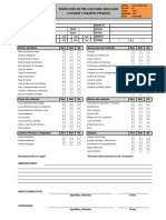 Check List - INSPECCION DE PRE USO PARA VEHICULOS LIVIANOS Y EQUIPOS PESADOS