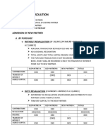 Partnership Dissolution: Admission of New Partner