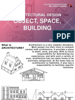 Architectural Design 1 - Lecture 1 - Object, Space, Building