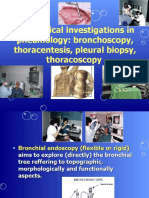 Paraclinical Investigations in Pneumology: Bronchoscopy, Thoracentesis, Pleural Biopsy, Thoracos