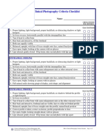 PH-01: Clinical Photography Criteria Checklist: Date: Name