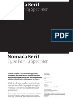 Nomada Serif Specimen