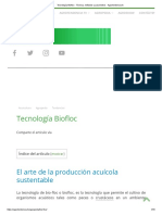 Tecnología Biofloc - Técnica, Métodos y Parametros - Agrotendencia - TV PDF