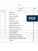 Project On Impact of GST On Automotive Sector