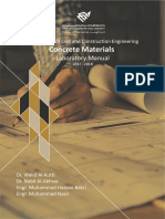 Concrete Materials: Laboratory Manual