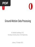 Ground Motion Data Processing: Ankara, 27 October 2015