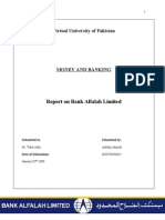 Virtual University of Pakistan: Report On Bank Alfalah Limited