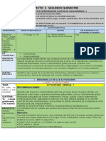 Proyecto Interdisciplinario TRES, Cuarto A-B SEMANA 1