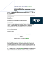 Reglamento de La Ley de Registro de Comercio 09