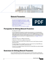 Prerequisites For Defining Network Parameters