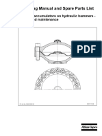 Operating Manual and Spare Parts List: Pressure Accumulators On Hydraulic Hammers Design and Maintenance