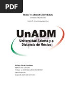 Módulo 13. Administración Tributaria: Unidad 3. Ilícito Tributario Sesión 5. Infracciones y Sanciones