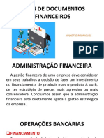 Tipos de Documentos Financeiros