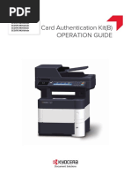 Card Authentication Kit (B) Operation Guide: Print Copy Scan Fax