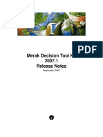 Merak Decision Tool Kit 2007.1 Release Notes: September 2007