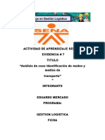 ACTIVIDAD DE APRENDIZAJE SENA Análisis de Caso "Identificación de Modos y Medios de