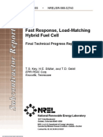 Fast Response, Load-Matching Hybrid Fuel Cell: Final Technical Progress Report