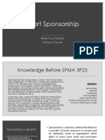 Sponsorship Reflective Portfolio