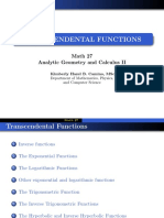 1 Transcendental Functions3