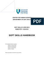 Soft Skills Handbook: Center For Human Sciences Department of Soft Skills