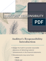 Chapter 3 - Auditors' Responsibility