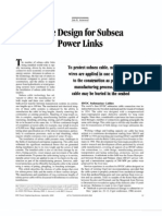 Cable Design For Subsea Power Links