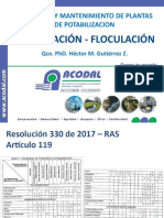 Coagulación Floculación 2019