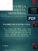 Etica de La Conducta Ministerial