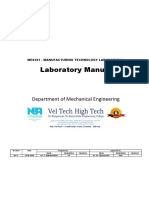 Laboratory Manual: Department of Mechanical Engineering