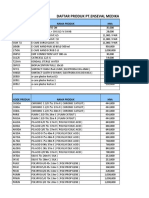 Daftar Harga PT - Enseval Medika Prima 2003