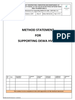 1397 - Method Statement For Supporting DEWA Cables