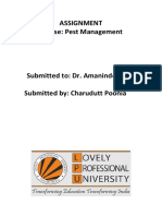 Assignment Course: Pest Management