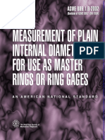 Measurement of Plain Internal Diameters For Use As Master Rings or Ring Gages