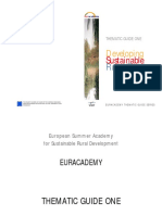 Euracademy TG1 Sustainable Rural Tourism