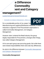 Commodity Managemenet Vs Category Mangement PDF