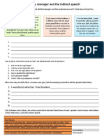 Australia Teenager and Indirect Speech