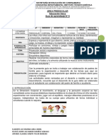 Guía 6. D. Corporal - Educación Física - Grado Preescolar