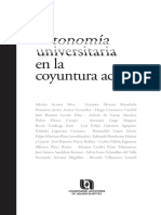 Educación Autonomia Universitaria Coyuntura PDF