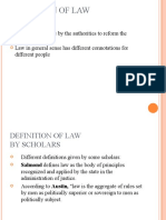 Introduction of Law