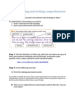 Reading and Writing Comprehension: Lesson 3