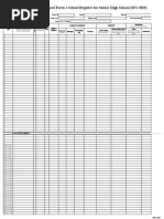 School Form 1 School Register For Senior High School (SF1-SHS)