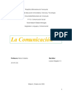 Informe Lenguaje y Comunicacion