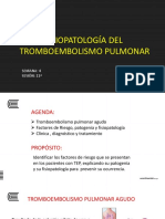 Fisiopatología Del Tromboembolismo Pulmonar: Semana: 4 SESIÓN: 11