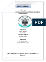 Subject: Media Law: Chanakya National Law University Patna