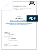 Introduction To VHDL: Boumerdes University